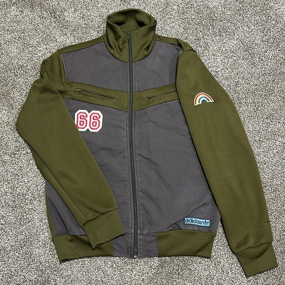 adidas Other - Adidas pistol Pete track jacket - 66 rainbow army green men’s small